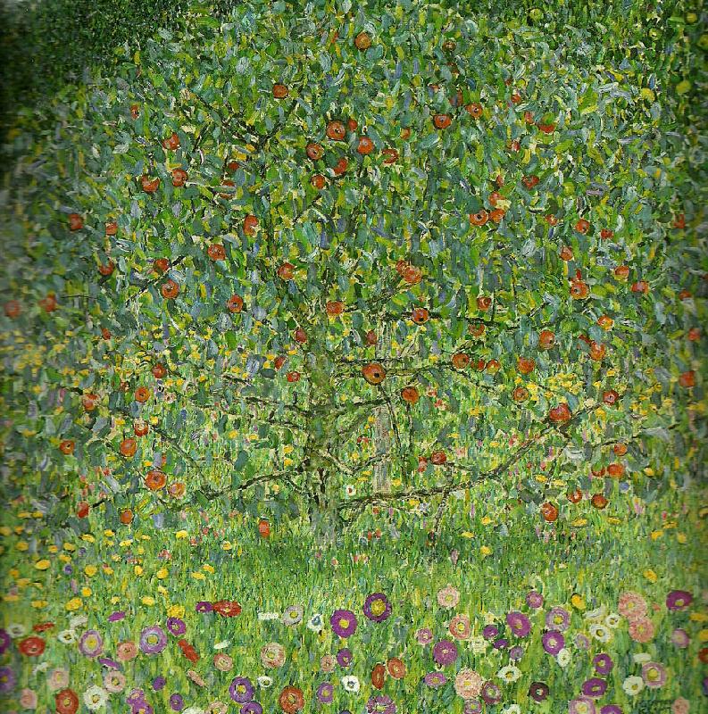 Gustav Klimt appletrad i France oil painting art